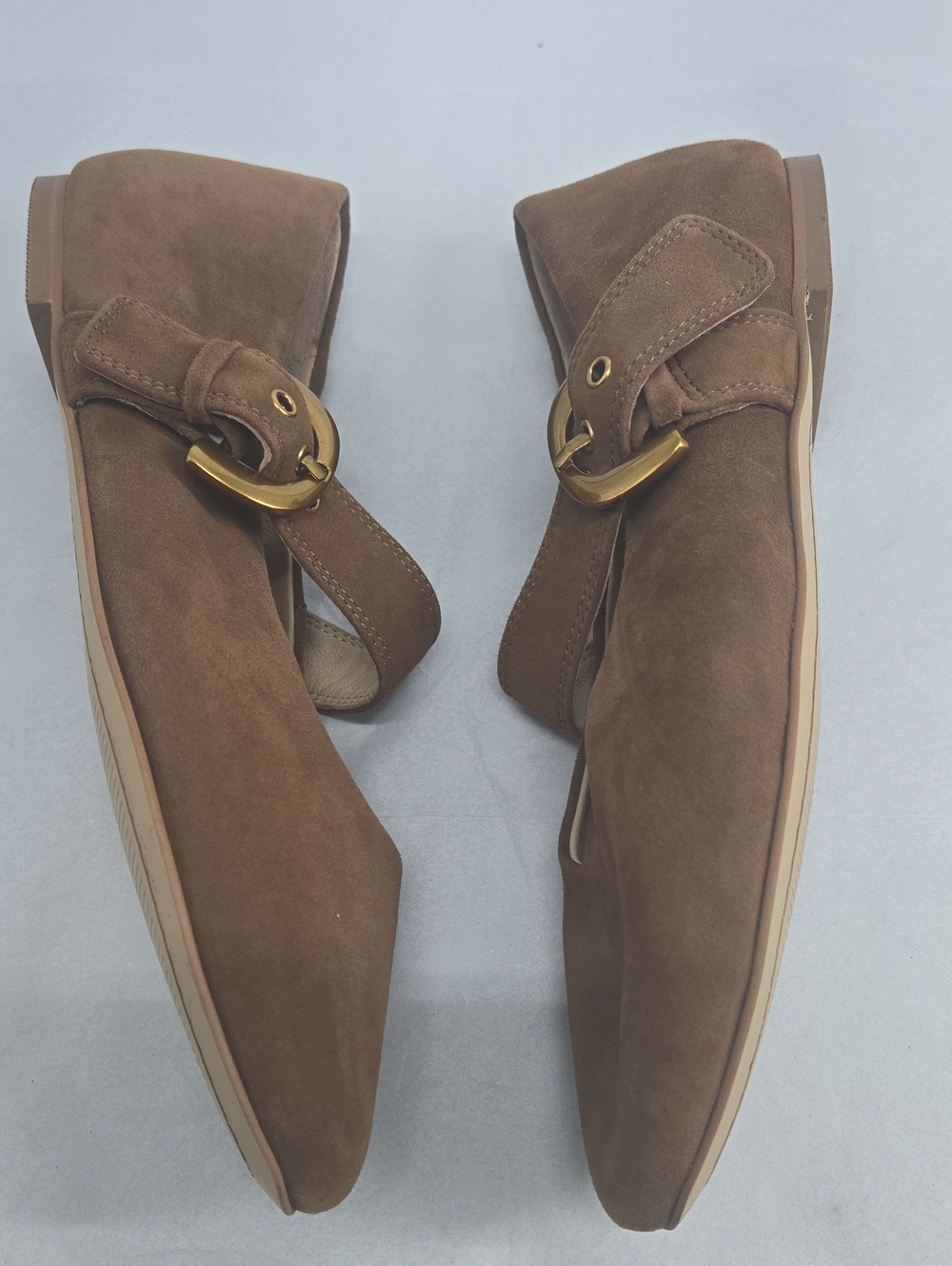 NEW Boden Kylie Flat Buckle Mary Janes Raw Umber EU 41 US 9.5 - Picture 7 of 9